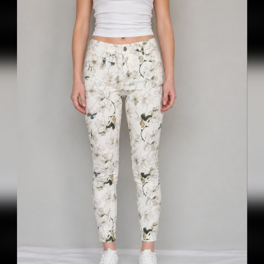 Floral Havana High Rise Soft Stretch Ankle Skinny BUFFALO David Bitton 4/27 Jean